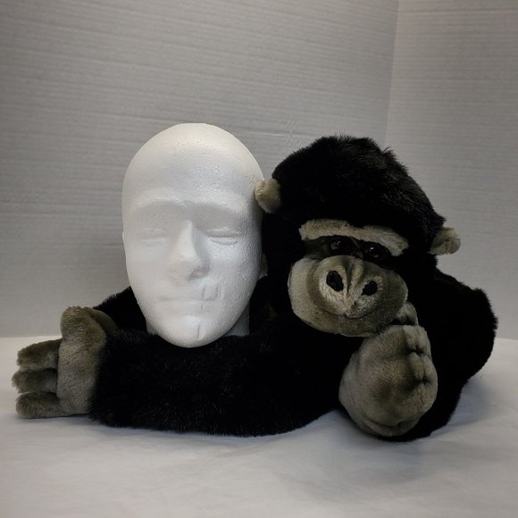 VTG MJC international 1992 Black Gorilla Ape 19 Inches Hanging Stuffed Animal - Picture 3 of 9